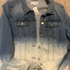 LOFT Gradient Blue Denim Jacket